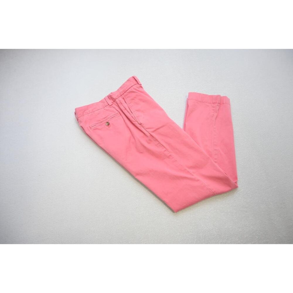 Vineyard‎ Vines Khaki Chino Stretch Breaker Pants Pink Flat Mens Sz 28 x 30